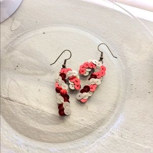 🔴 Candy Cane Earrings